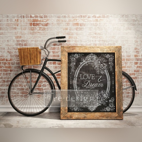 Redesign Decor Transfer ~ RARE ~ Retired Design ~ LOVE & DREAM 22” x 30” - Picture 4 of 4